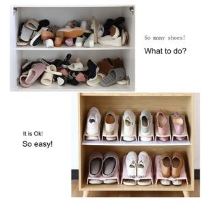 Shoe Stacker Slotz Space Saver, Shoe Racks for Closet Organization, No Assembly